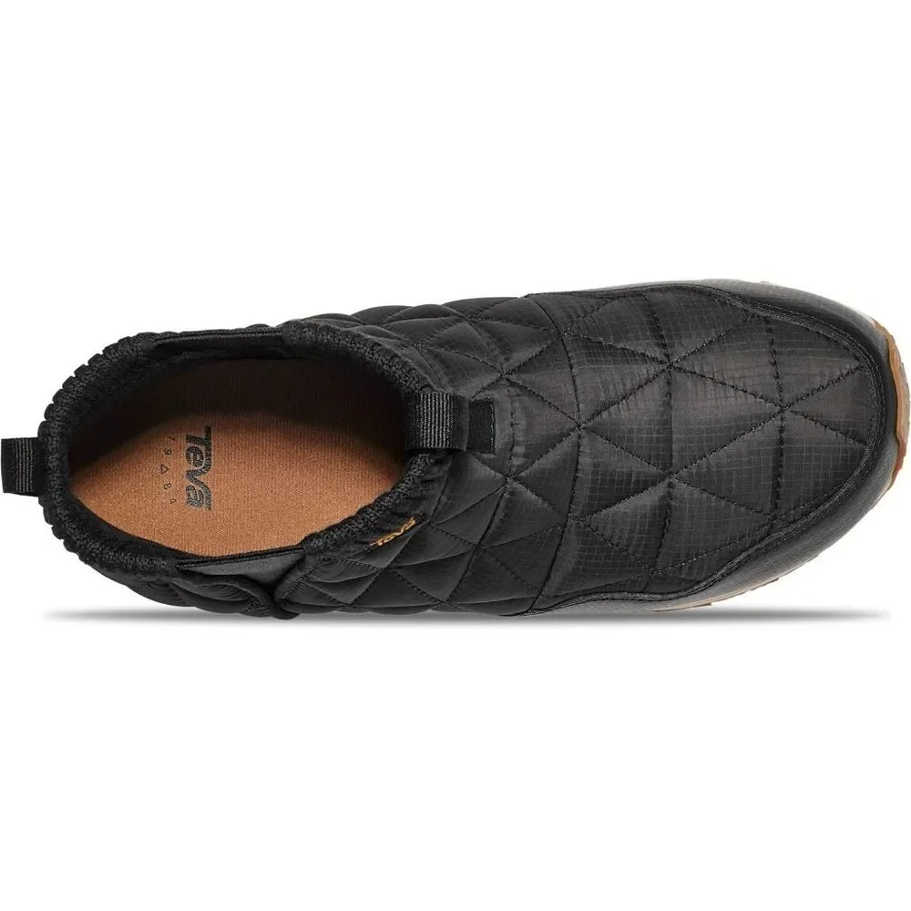 TEVA Black ReEmber Quilted Slip-On Outdoor Comfort Mid Platform Booties 6